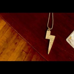 Lightening bolt necklace. Rarely worn